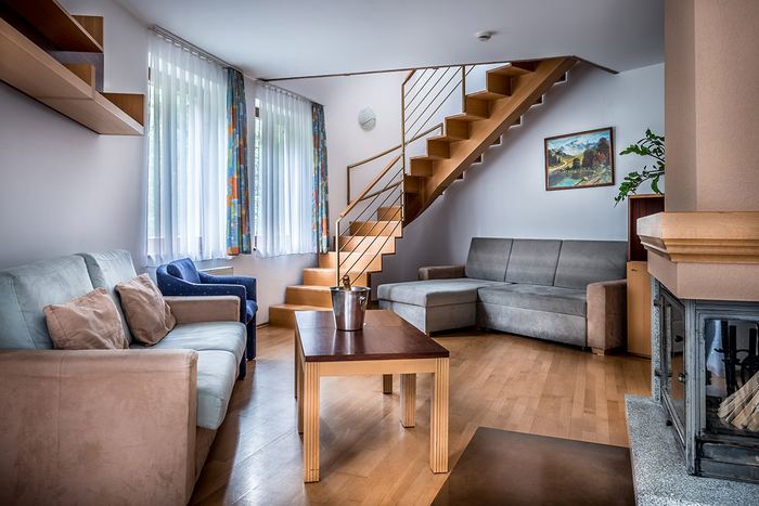 Obývacia časť apartmánu